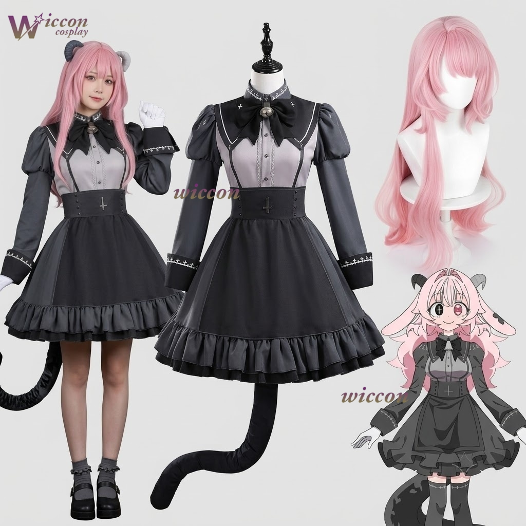 Japanese Fan - WonkaCos プーキー女神ショットトリックデビルファンシュンエル同じフルセットコスプレ衣装次元蒸気ゲーム制服ハロウィンパーティー