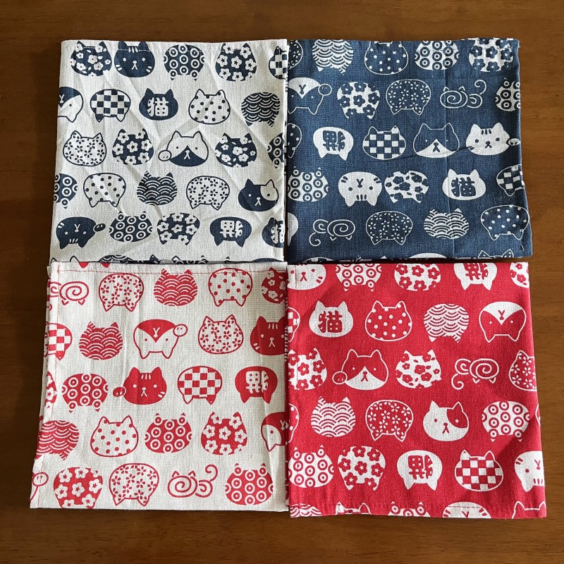 Furoshiki - ハンドタオル 多サイズ 日本製ハンカチ 風呂敷 弁当包み布 新年