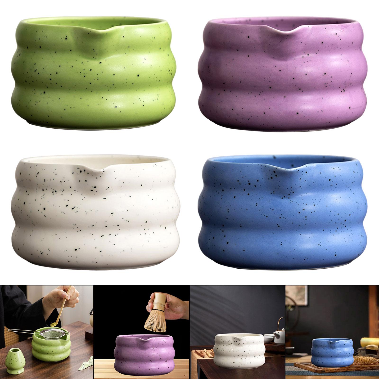 日本の抹茶茶碗 陶器の茶碗 注ぎ口付きでお手入れ簡単 茶道具 - Japanese Pottery のレビューと価格