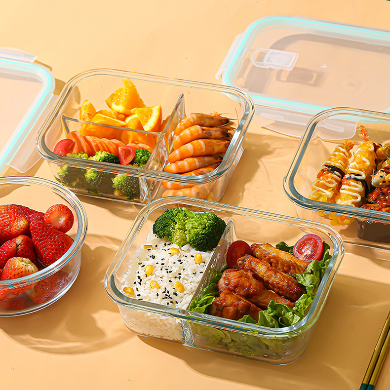 ガラス製鮮度保持容器 高硼珪酸耐熱電子レンジ対応弁当箱 冷蔵 - Bento Box のレビューと価格
