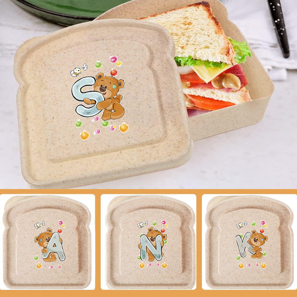 トースト弁当収納ボックス 密閉可能 再利用可能 サンドイッチ - Bento Box のレビューと価格