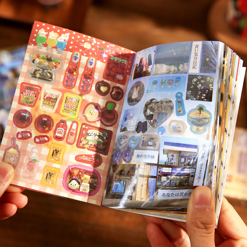 ステッカーブック かわいい 日本風 グリッターフィルム ダイ - Japanese Snacks のレビューと価格
